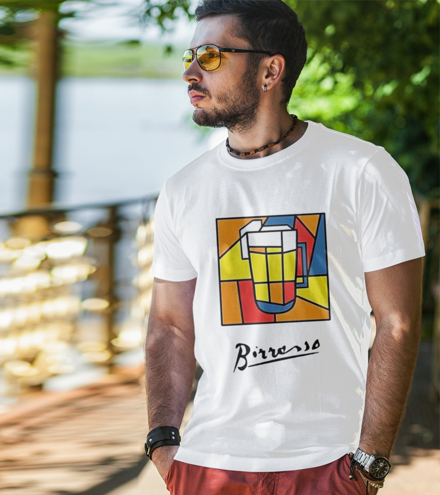 Birresso Beer Abstract Colorful Geometry T-Shirt