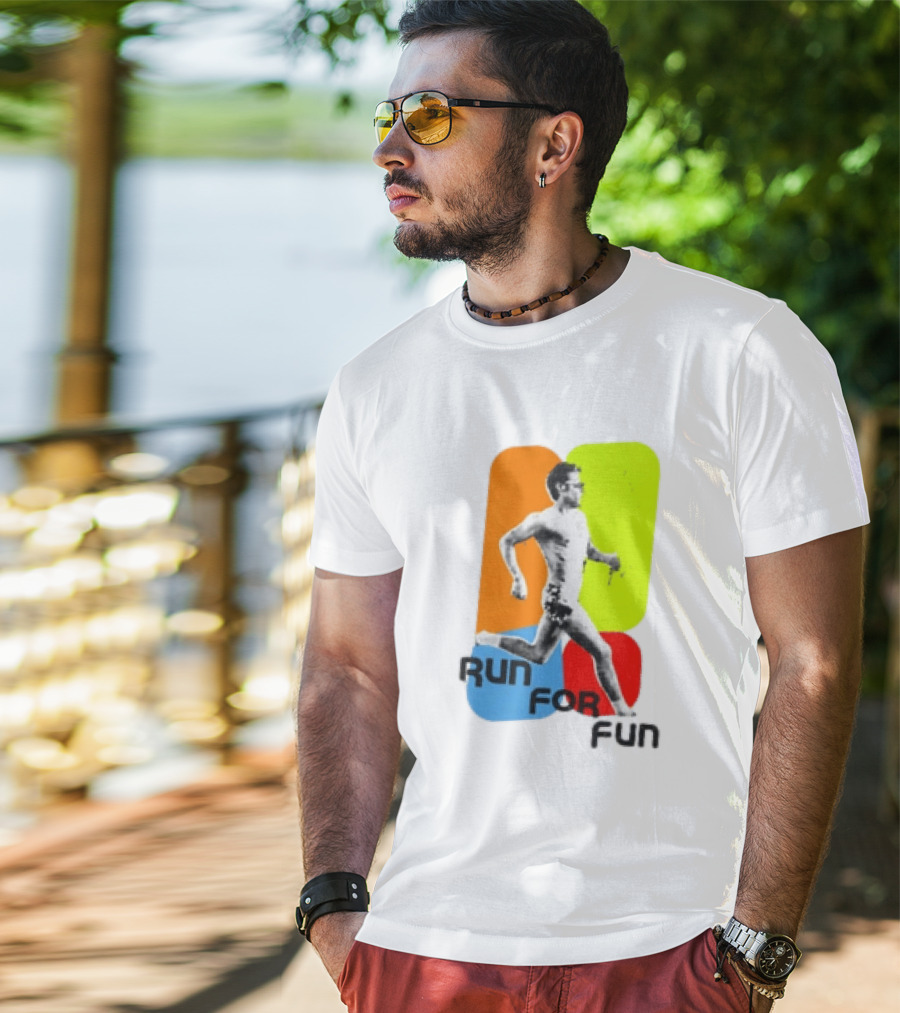 Run For Fun Harry Styles Colorful Running T-Shirt