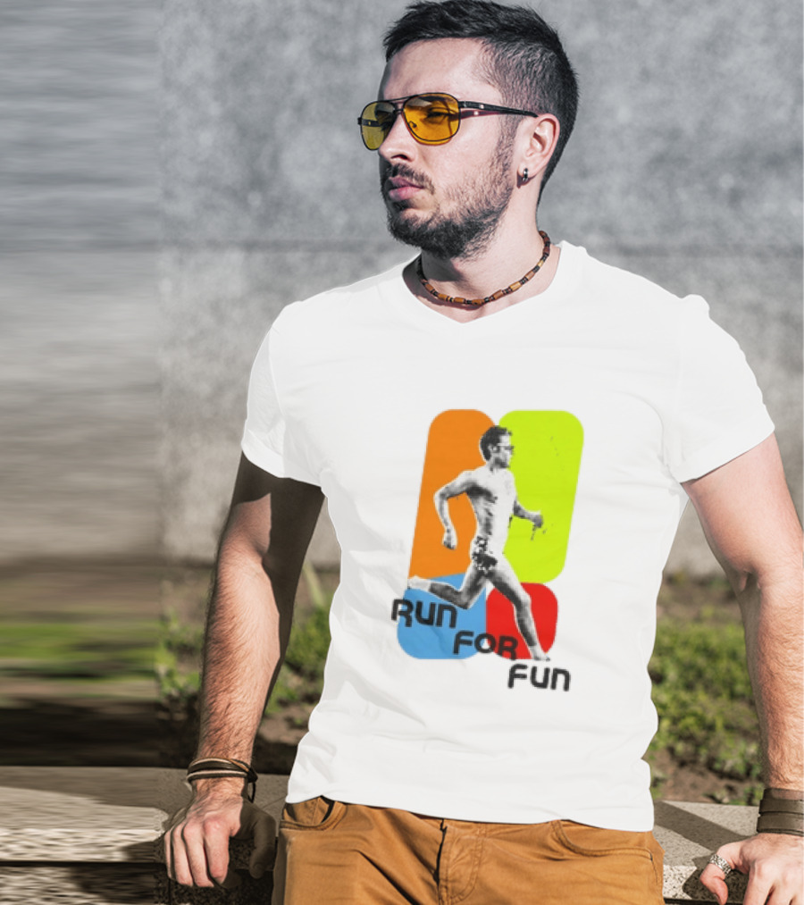 Run For Fun Harry Styles Colorful Running T-Shirt