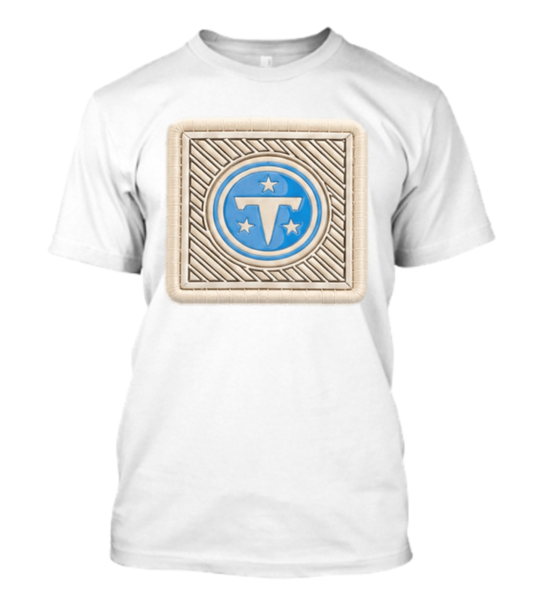 Tennessee Titans 2026 Training Camp Hat Blue With Stars Square T-Shirt
