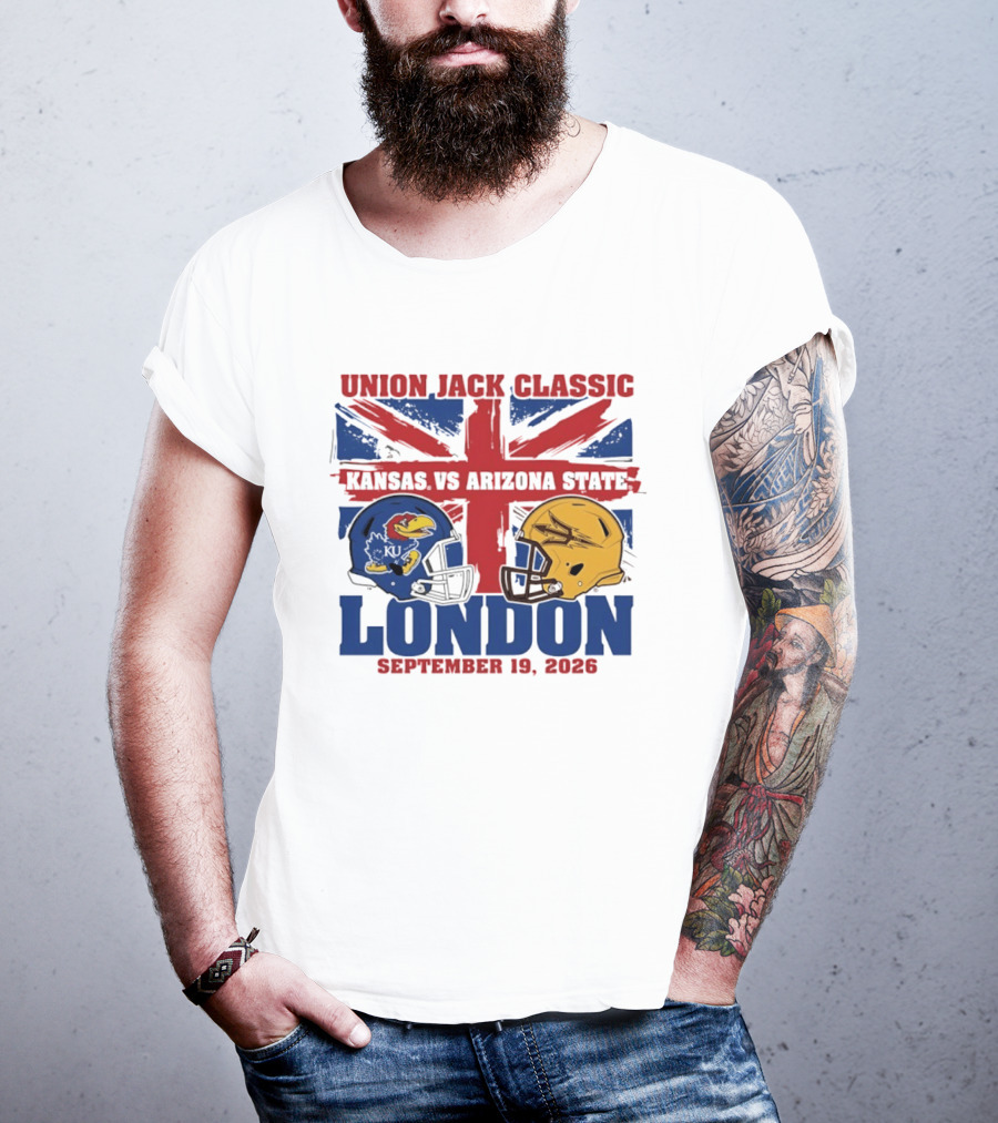 Union Jack Classic Kansas Vs Arizona State London September 19 2026 T-Shirt