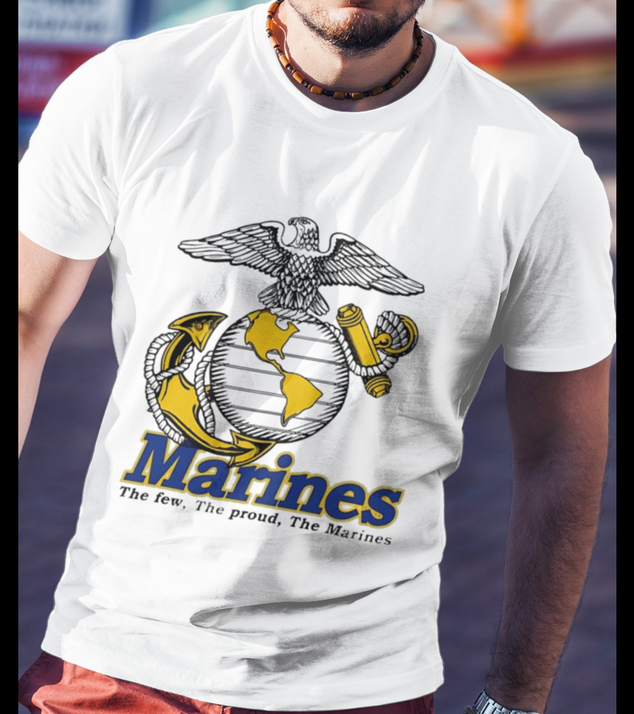 Marines The Few The Proud Eagle Globe Anchor T-Shirt