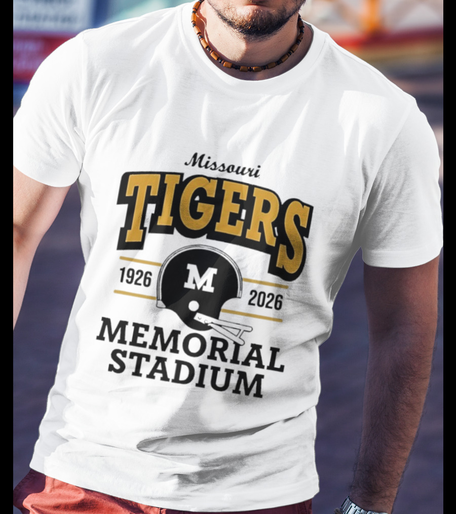 Missouri Tigers 1926 2026 Memorial Stadium Helmet T-Shirt