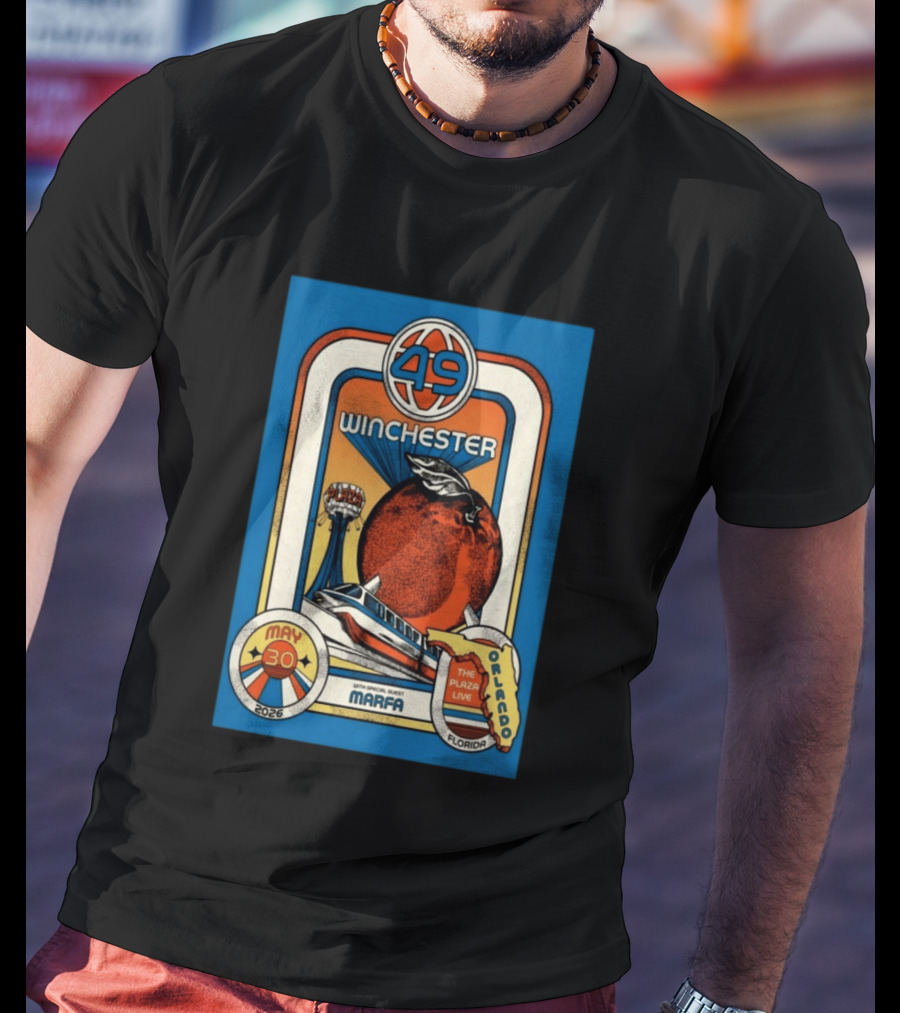 49 Winchester Orlando May 30 2026 Plaza Live Florida Special Guest Marfa T-Shirt