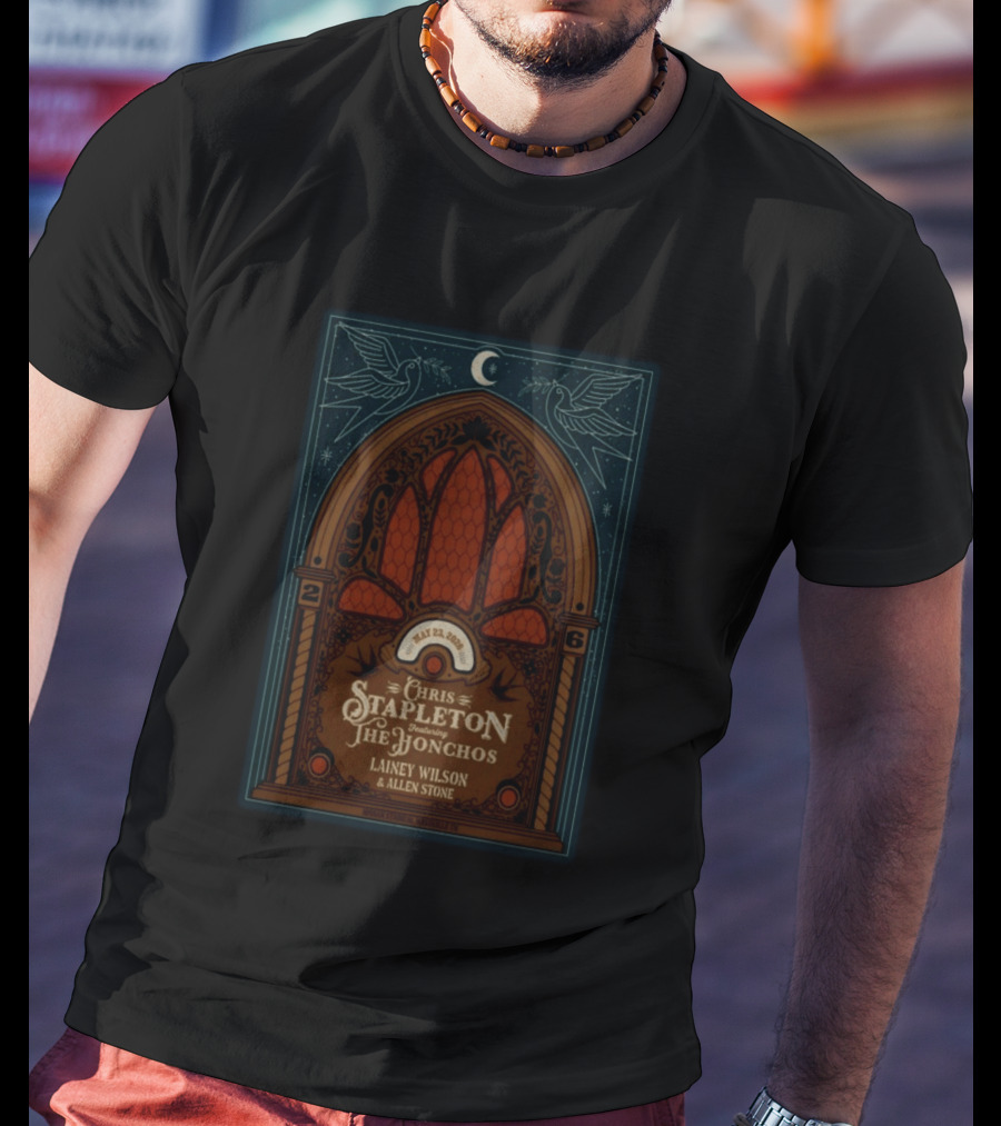 Chris Stapleton Featuring The Honchos Lainey Wilson Allen Stone May 23 2026 Nashville T-Shirt