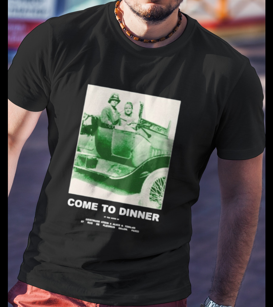 Come To Dinner Vintage Car Scene 1920s Nostalgia T-Shirt