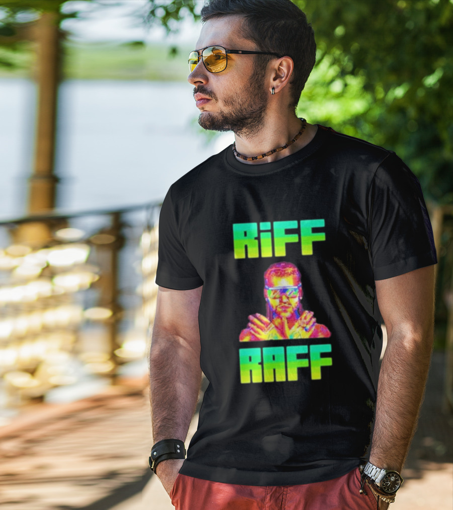 Riff Raff Neon 8 Bit Style Dale Dan Tony T-Shirt