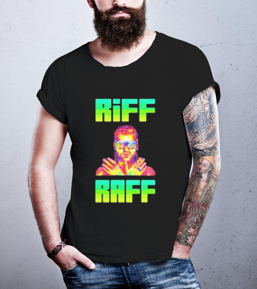 Riff Raff Neon 8 Bit Style Dale Dan Tony T-Shirt