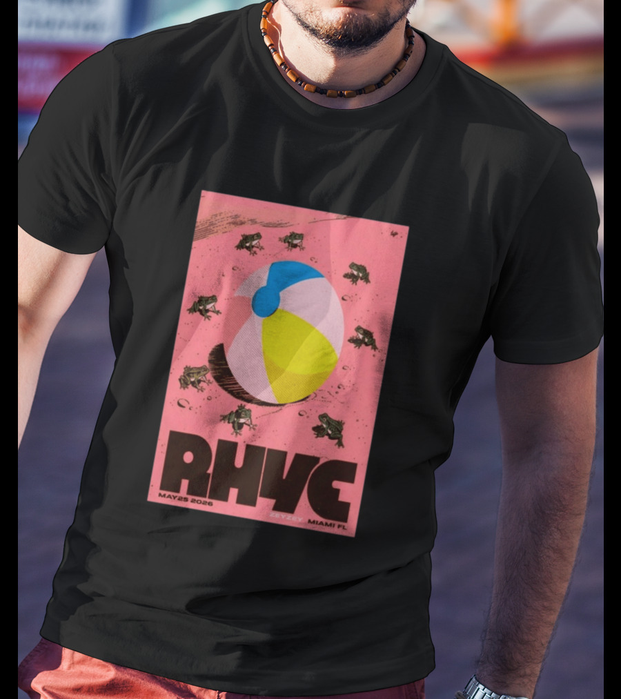 Rhye May 25 2026 ZeyZey Miami FL Tour Beach Ball Frogs T-Shirt