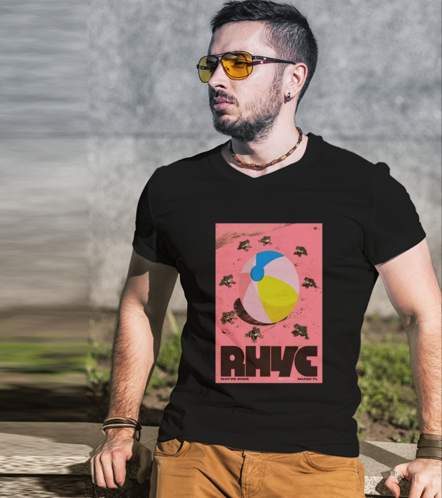 Rhye May 25 2026 ZeyZey Miami FL Tour Beach Ball Frogs T-Shirt