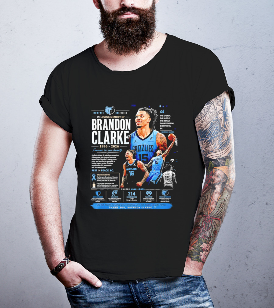 Rip Brandon Clarke Of The Memphis Grizzlies T-Shirt