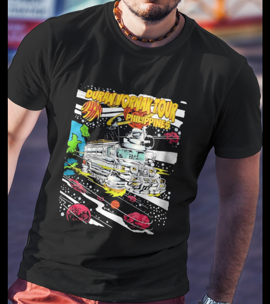 Duran Vornak Tour Philippines Colorful Jeepney Space Adventure T-Shirt