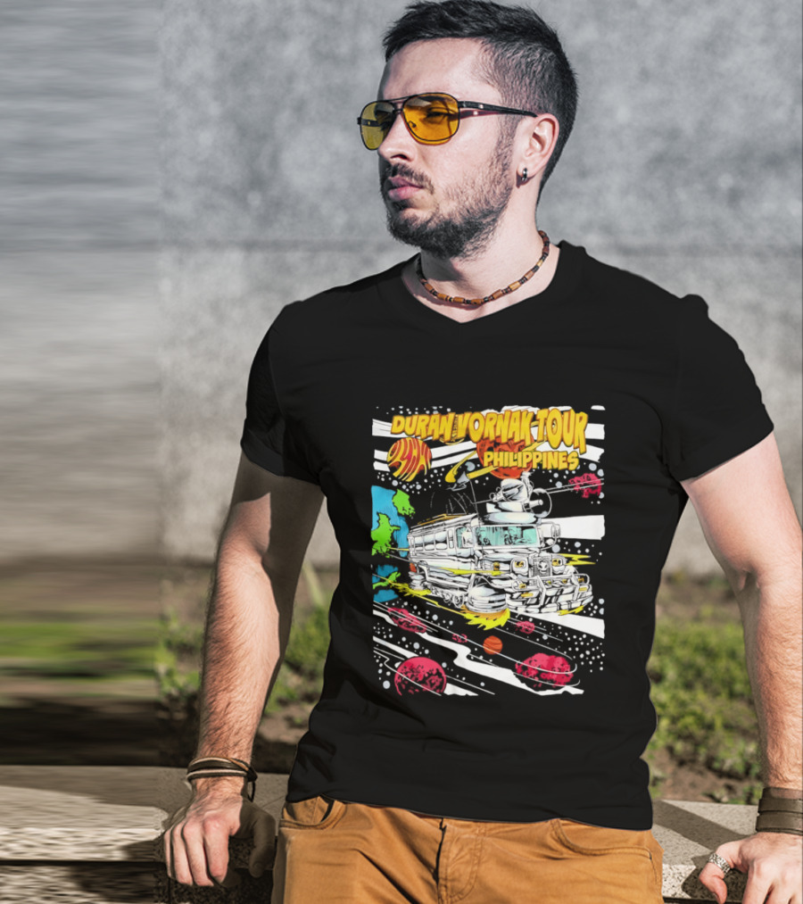 Duran Vornak Tour Philippines Colorful Jeepney Space Adventure T-Shirt