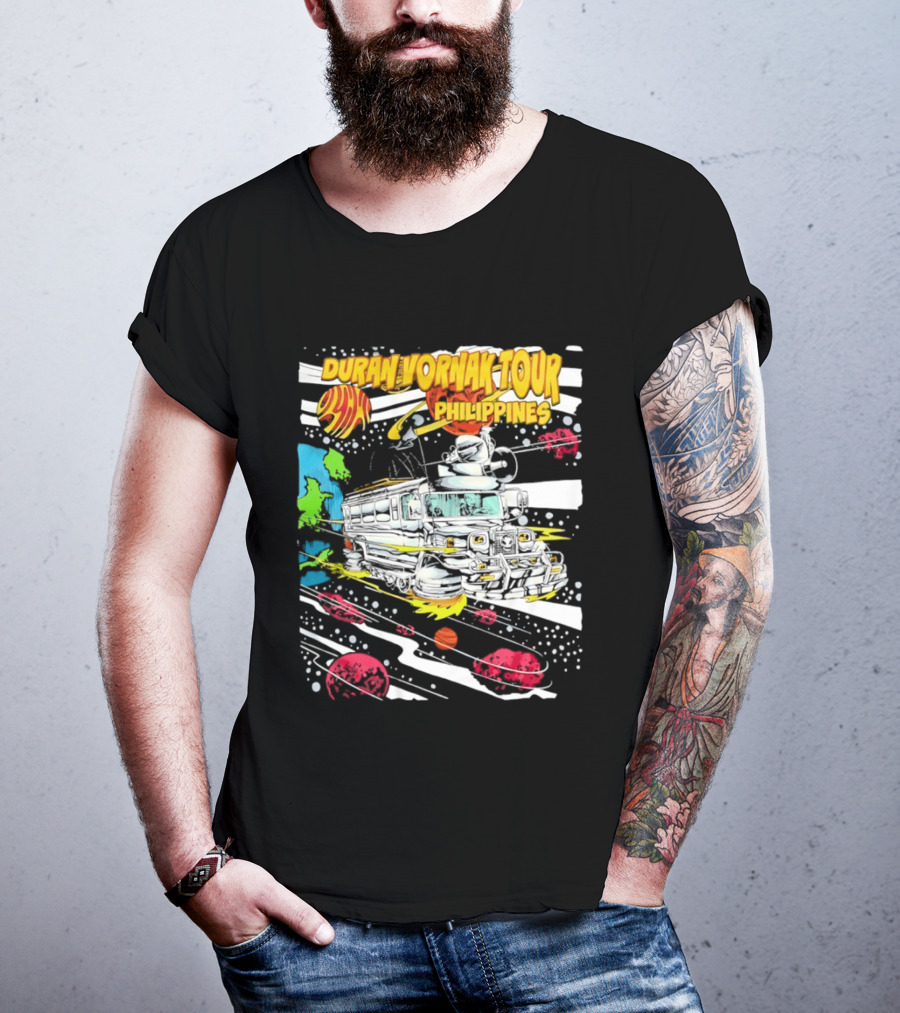 Duran Vornak Tour Philippines Colorful Jeepney Space Adventure T-Shirt