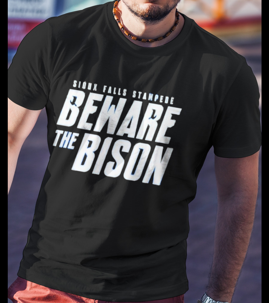 Sioux Falls Stampede Beware The Bison Clark Cup Final 2026 T-Shirt