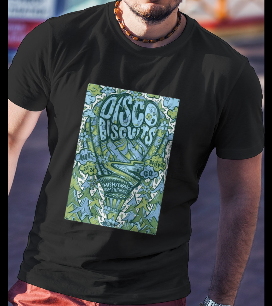 Disco Biscuits Mishawaka Amphitheatre May 22 24 2026 Bellvue CO T-Shirt