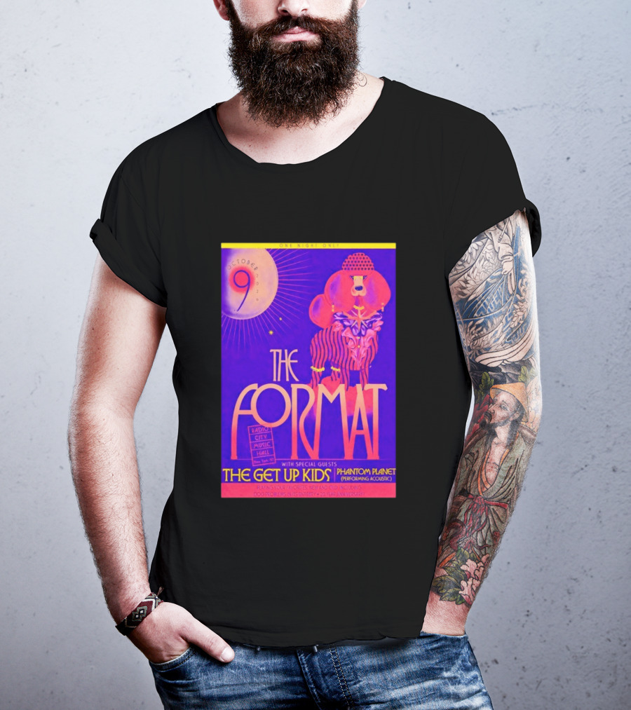 The Format October 9 2026 Radio City Music Hall The Get Up Kids Phantom Planet T-Shirt