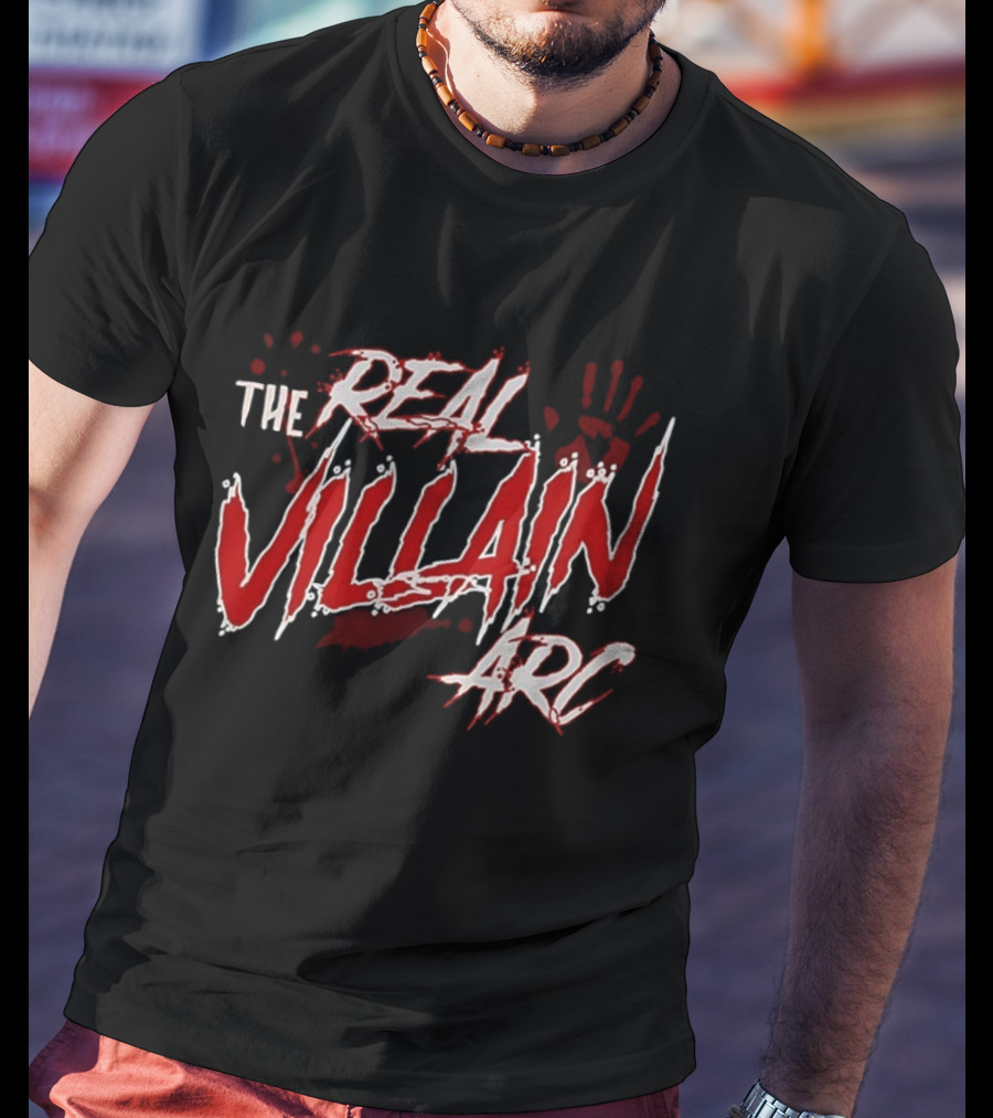 The Real Villain Arc Bloodstained Handprint T-Shirt