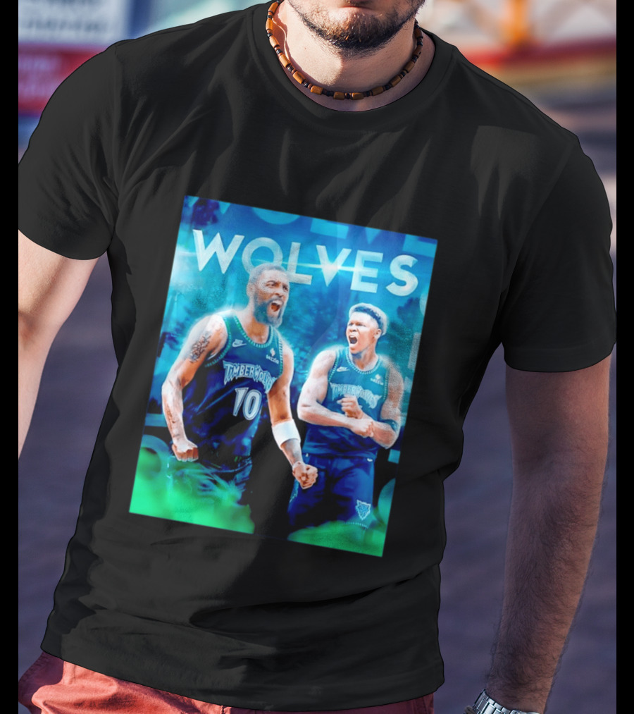 Wolves Timberwolves Kyrie Irving Anthony Edwards Basketball NBA Stars T-Shirt
