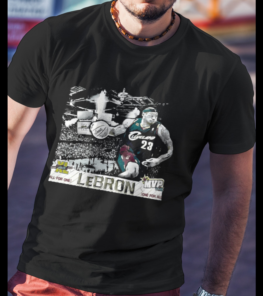 LeBron James Cleveland Cavaliers The Finals 2007 All For One One For All 23 T-Shirt
