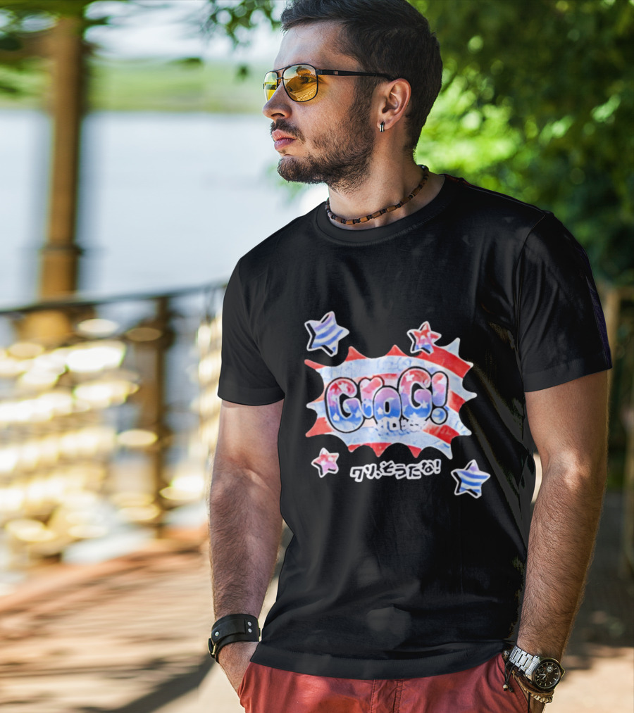 Live Free Grog Hard Grog 2026 Grog Tour Stars And Stripes Comic Burst T-Shirt