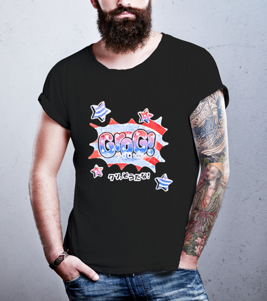 Live Free Grog Hard Grog 2026 Grog Tour Stars And Stripes Comic Burst T-Shirt