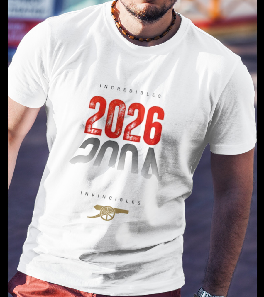 Incredibles 2026 Invincibles 2004 Arsenal FC Cannon T-Shirt