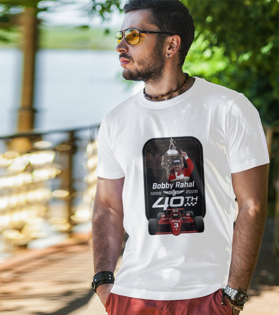 Bobby Rahal 40th Anniversary 1986 2026 Racing Budweiser IndyCar T-Shirt