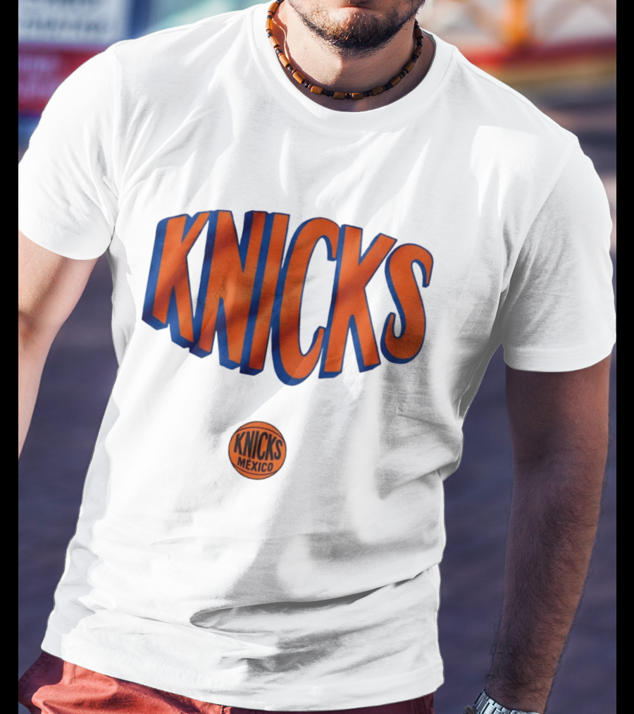 New York Knicks Mexico Basketball Team Knicks Mexico Collaboration T-Shirt