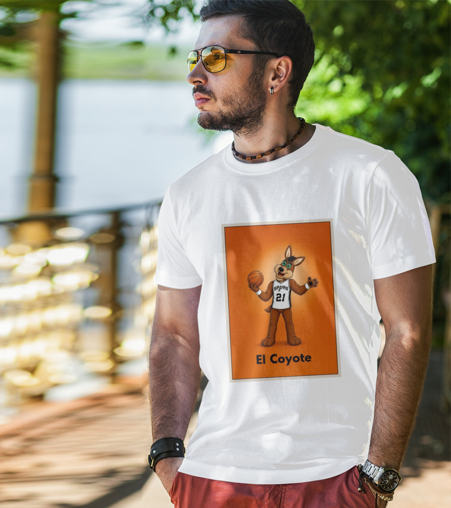 El Coyote Spurs 21 Basketball NBA San Antonio T-Shirt