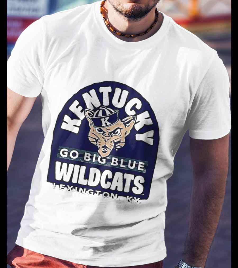 Kentucky Wildcats Go Big Blue Sailor Hat Lexington KY T-Shirt