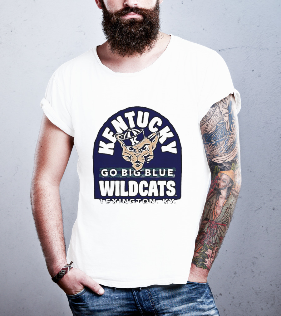Kentucky Wildcats Go Big Blue Sailor Hat Lexington KY T-Shirt
