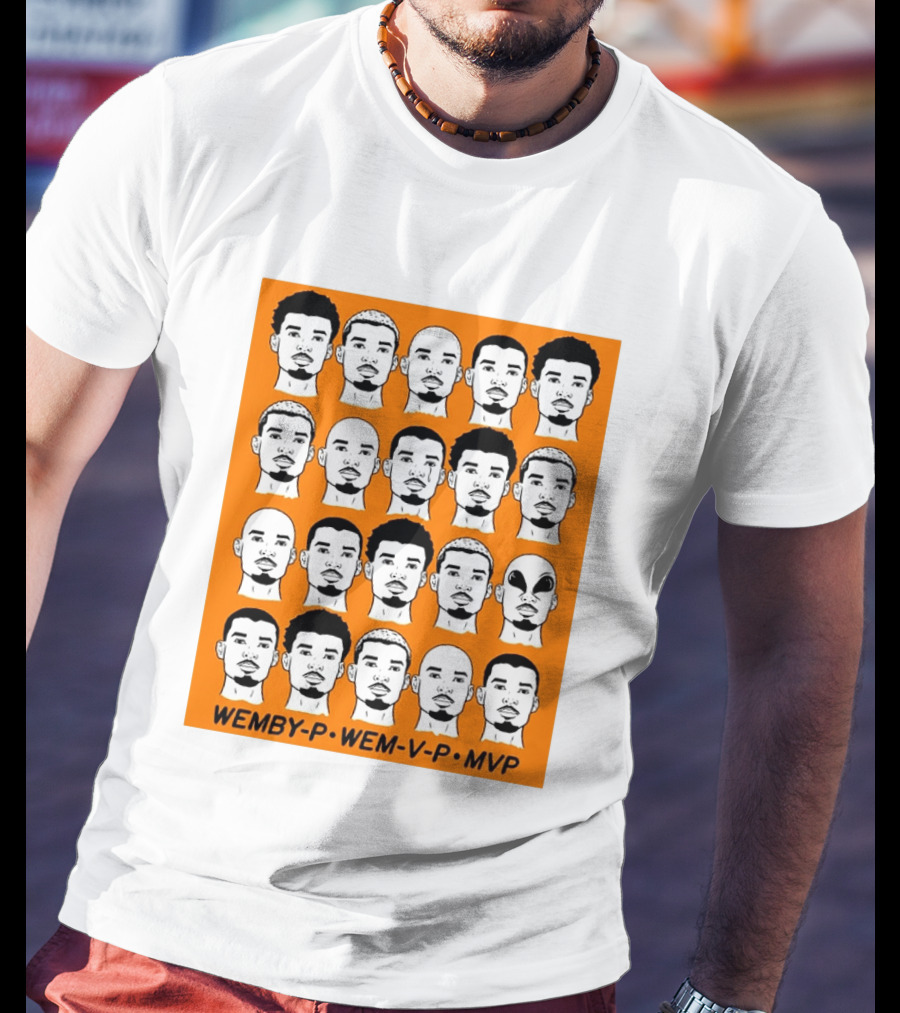 WEMBY P WEM V P MVP Victor Wembanyama Faces Collection T-Shirt