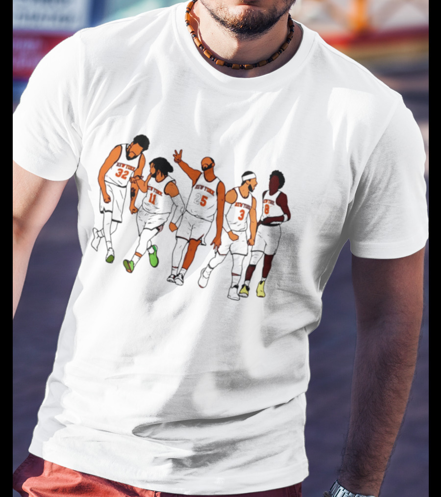 New York Knicks Game 2 Jon Stewart Cavaliers Basketball Team Celebration T-Shirt