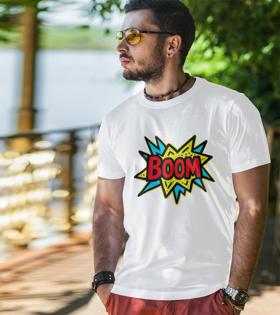 Mackenzie Shirilla Dad Boom Comic Style Burst T-Shirt