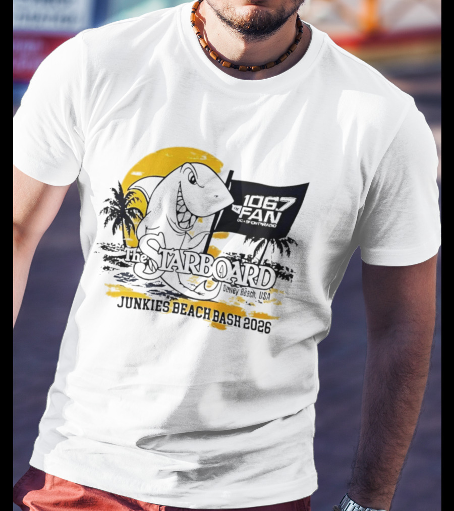 The Starboard 106.7 Junkies Beach Bash Dewey Beach USA 2026 T-Shirt