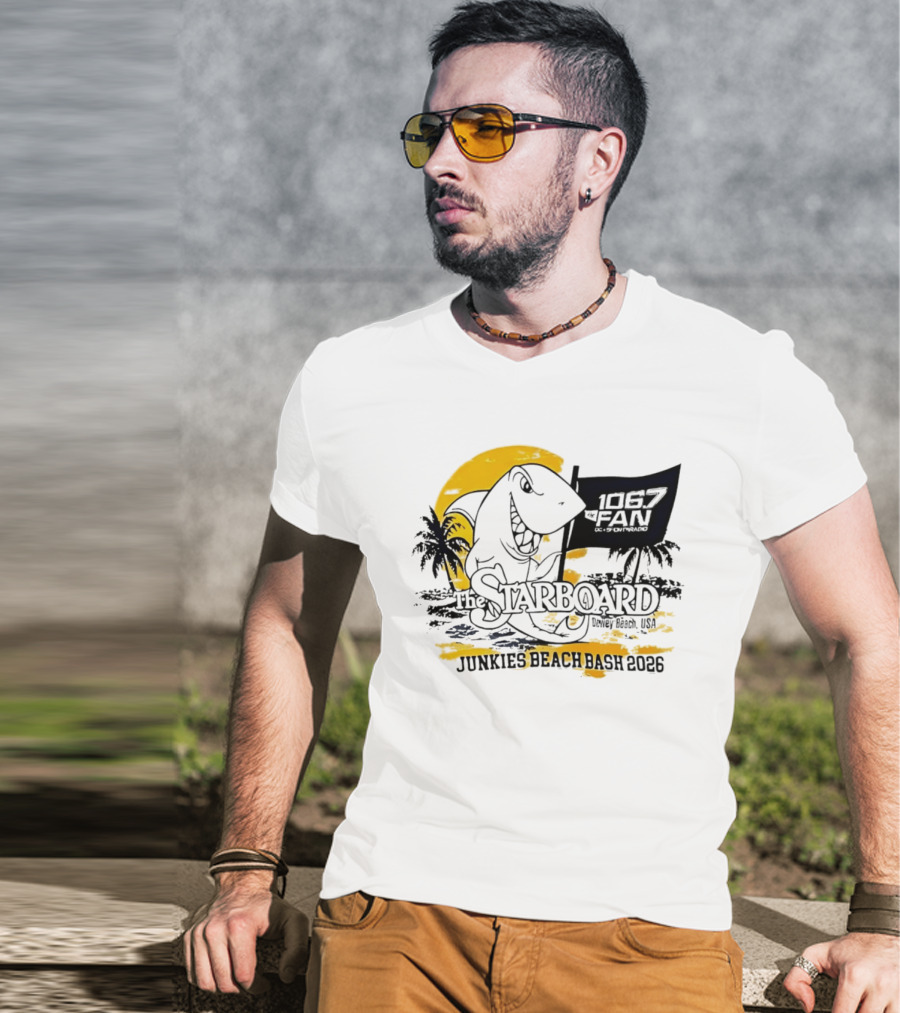 The Starboard 106.7 Junkies Beach Bash Dewey Beach USA 2026 T-Shirt