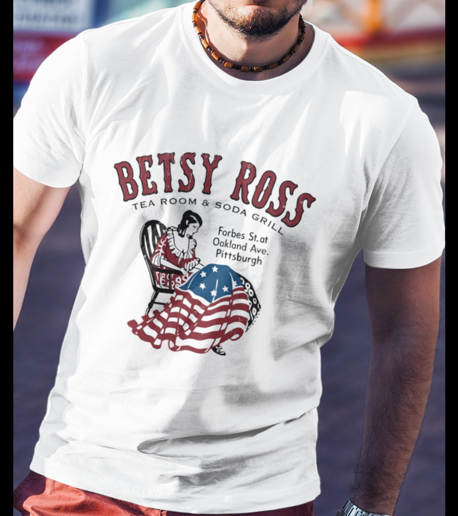 Betsy Ross Tea Room Soda Grill Forbes St Oakland Ave Pittsburgh T-Shirt