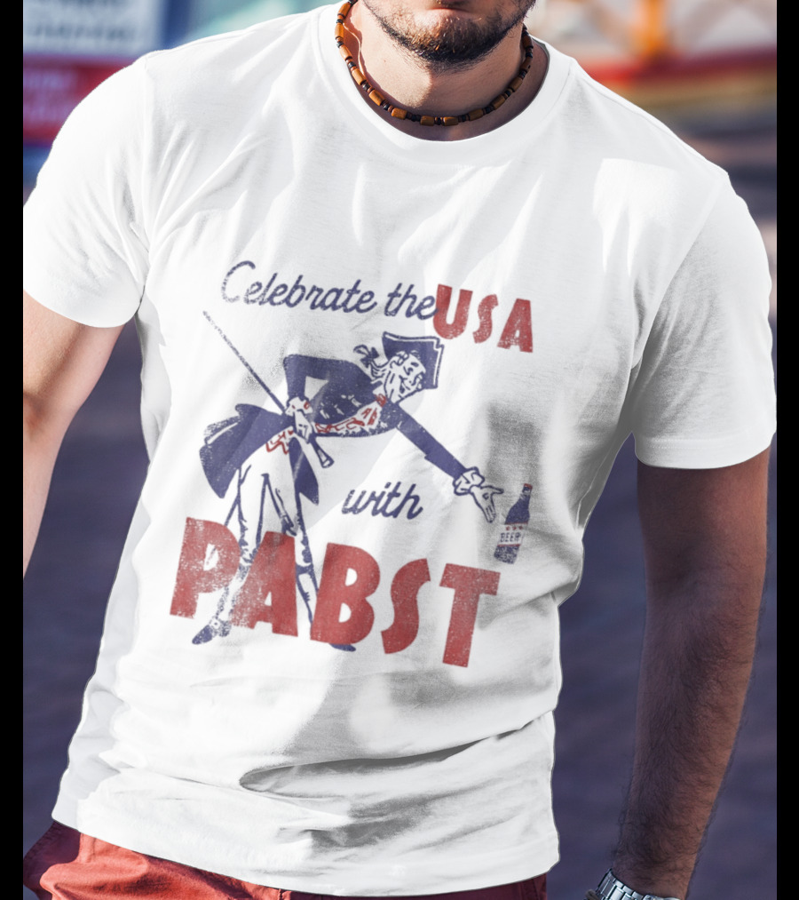 Celebrate The USA With Pabst Patriotic Beer T-Shirt