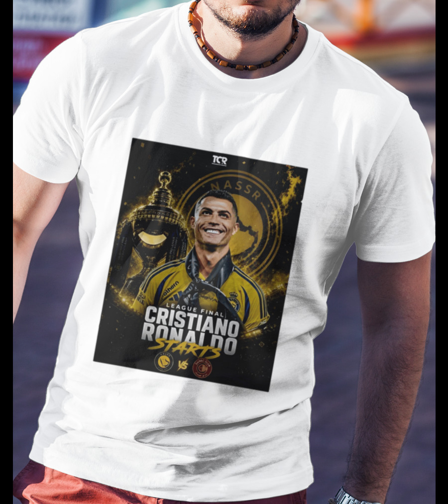 League Final Cristiano Ronaldo Starts Al Nassr Vs Damac Club T-Shirt
