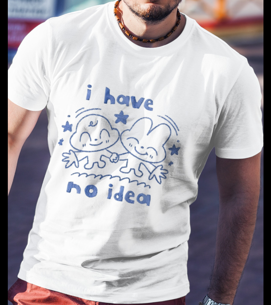 I Have No Idea Cute Cartoon Characters And Stars T-Shirt