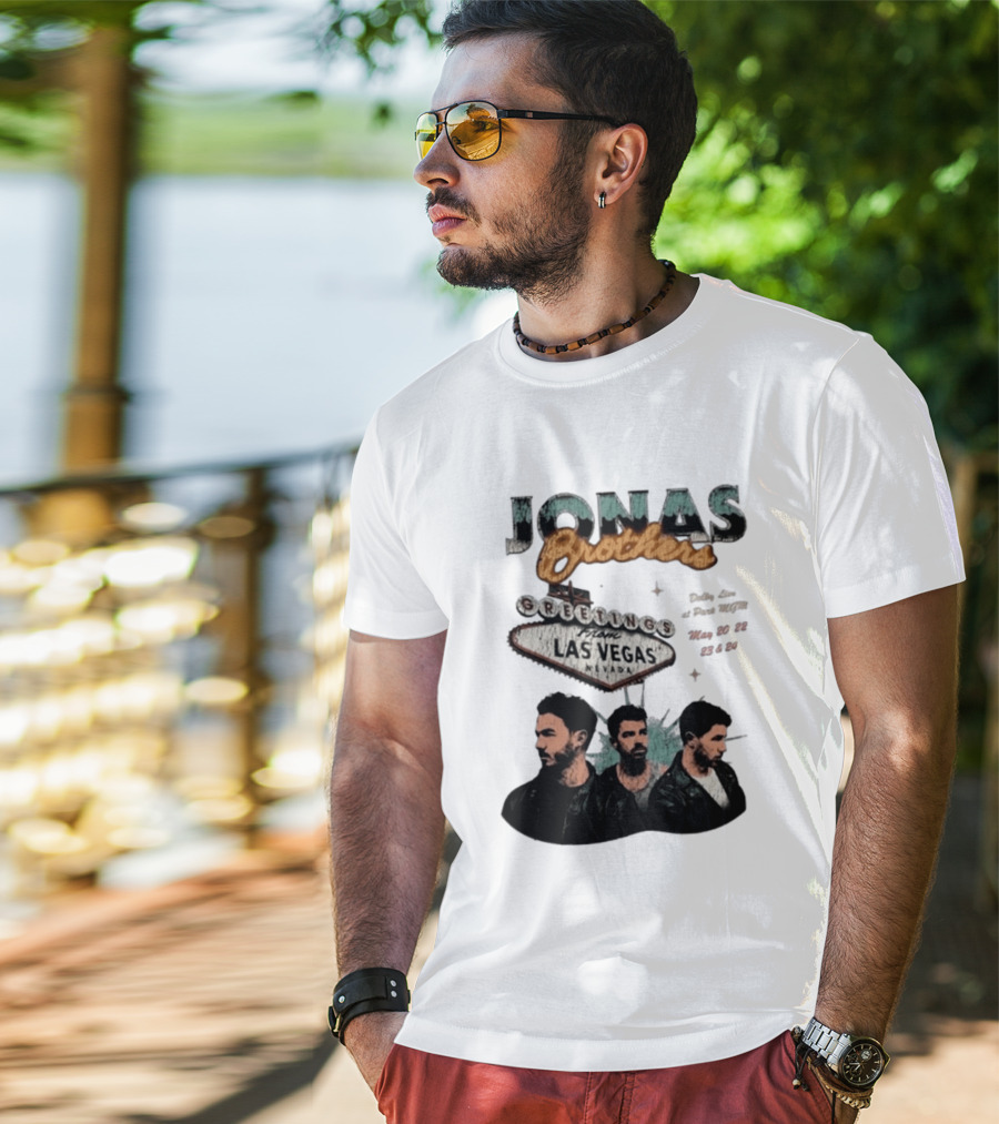 Jonas Brothers Greetings From Las Vegas Nevada May 17 18 2026 Event T-Shirt