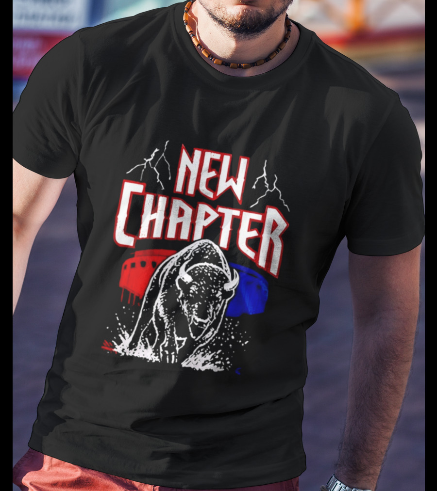 Buffalo Bills New Chapter 2026 New Season Game On Red Blue Buffalo Stadium T-Shirt