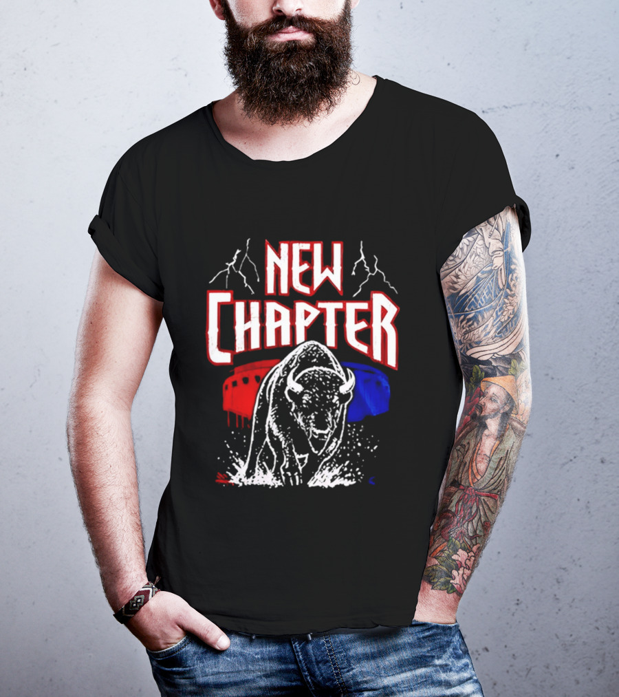 Buffalo Bills New Chapter 2026 New Season Game On Red Blue Buffalo Stadium T-Shirt