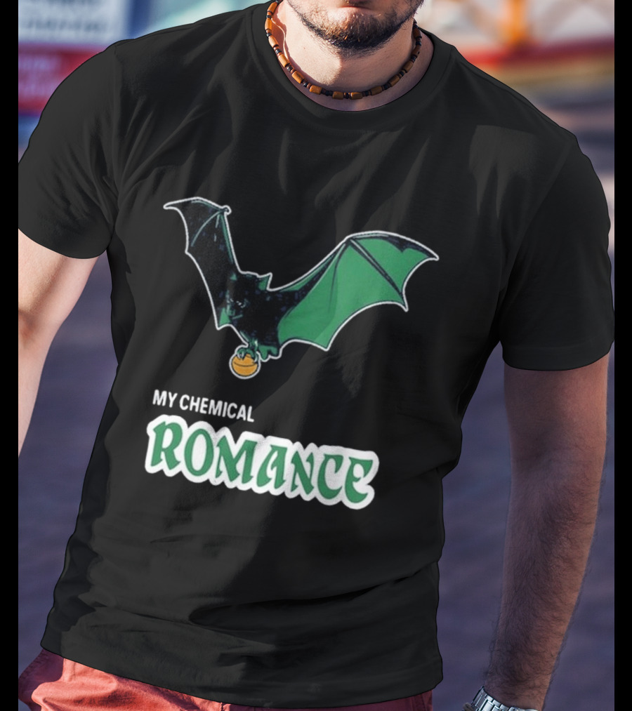 My Chemical Romance Bat Green Logo Philadelphia 08 15 2025 T-Shirt