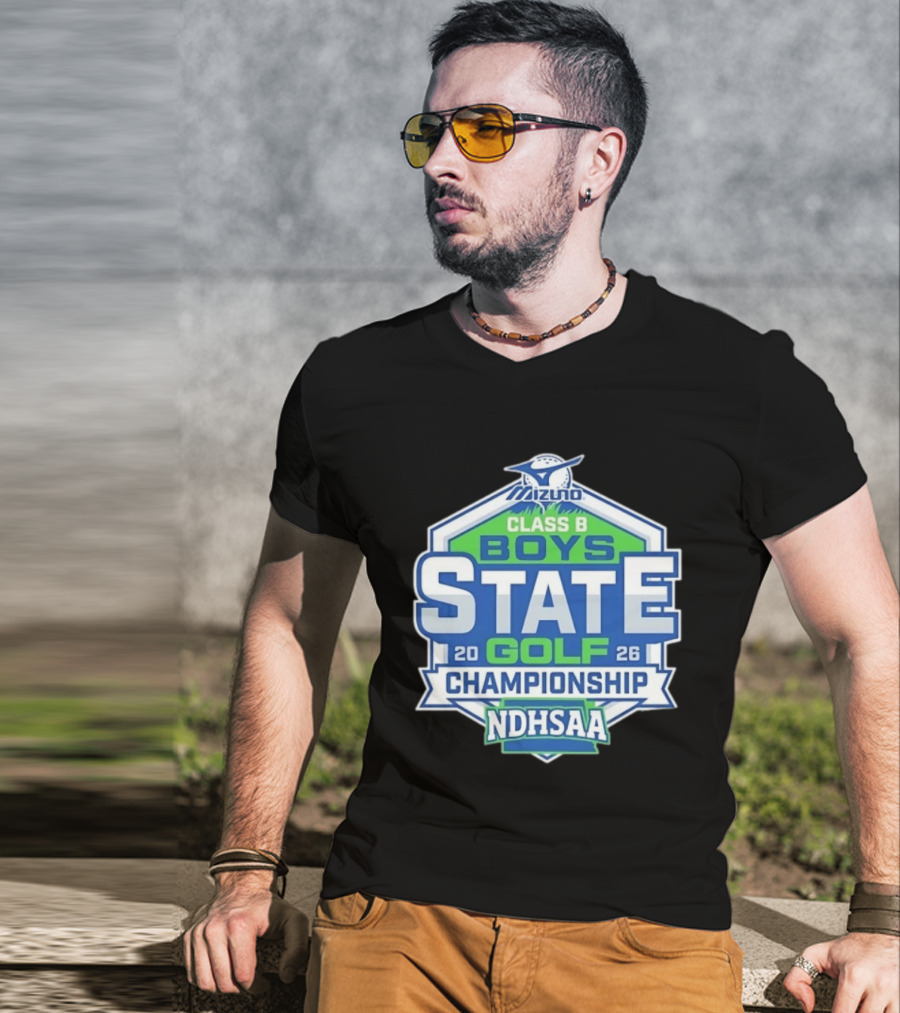 NDHSAA Mizuno Class B Boys State Golf Championship 2026 T-Shirt