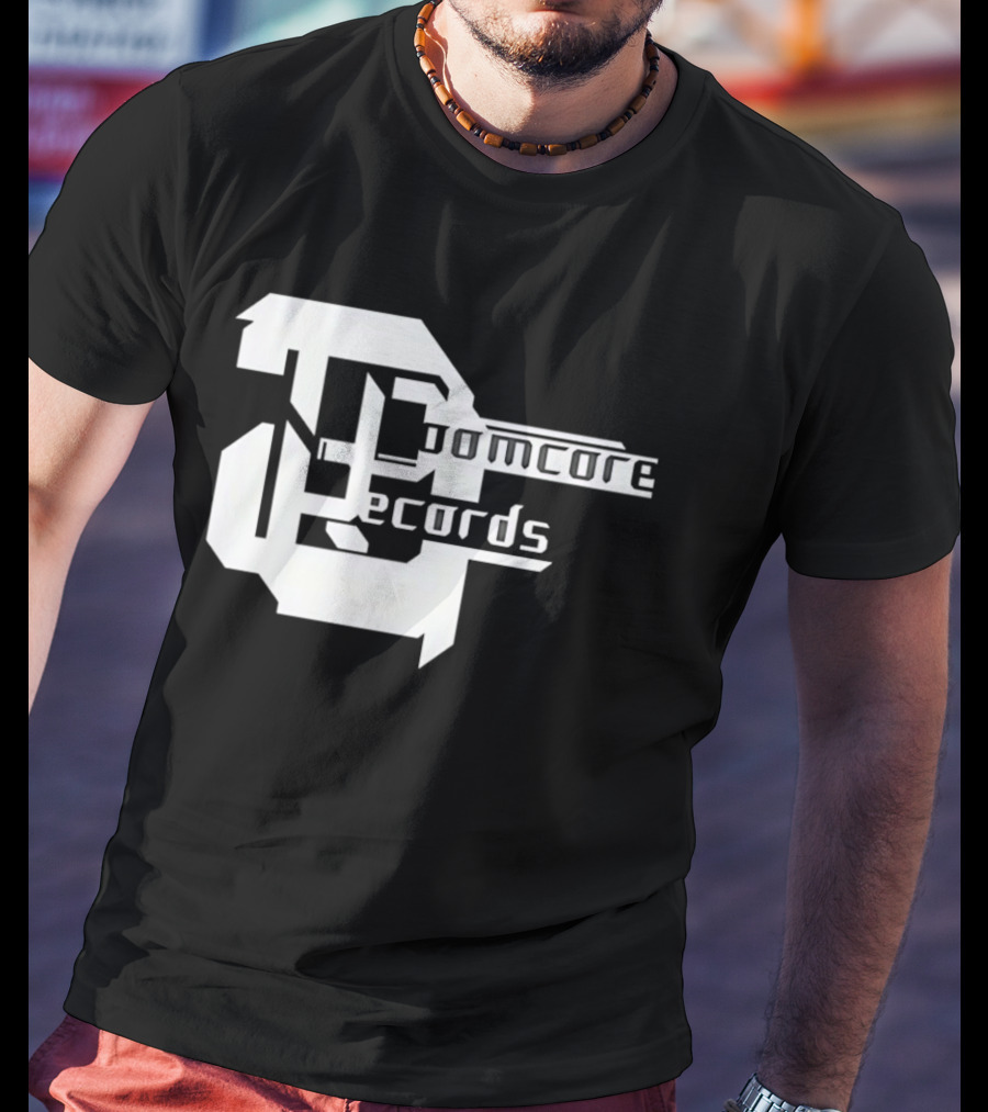 Doomcore Records Bold Stylized T-Shirt