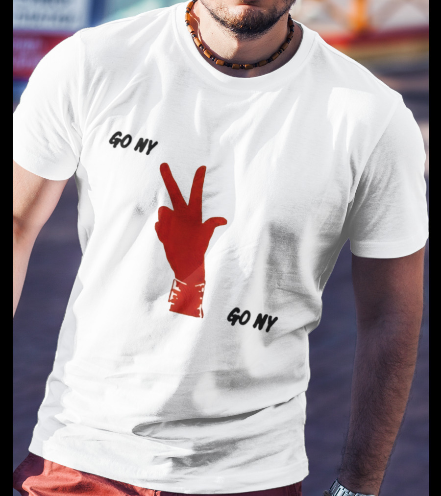 PJalen Brunson 3 Points New York Knicks Go NY Hand Gesture Basketball NBA 2026 T-Shirt