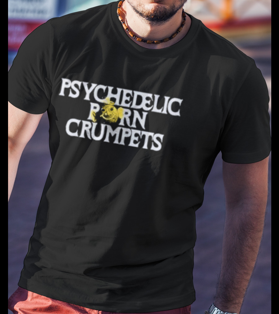 Psychedelic Porn Crumpets Yellow Splash T-Shirt
