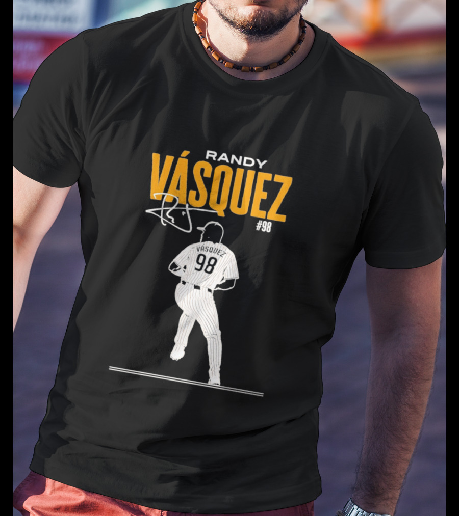 Randy Vázquez 98 San Diego Players Signature T-Shirt